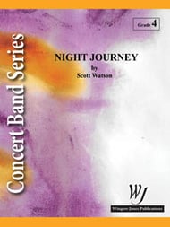 Night Journey Concert Band sheet music cover Thumbnail